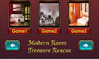 Modern Room Treasure Rescue Affiche