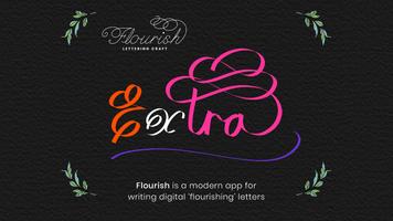 Calligraphy Art - Flourish Cartaz