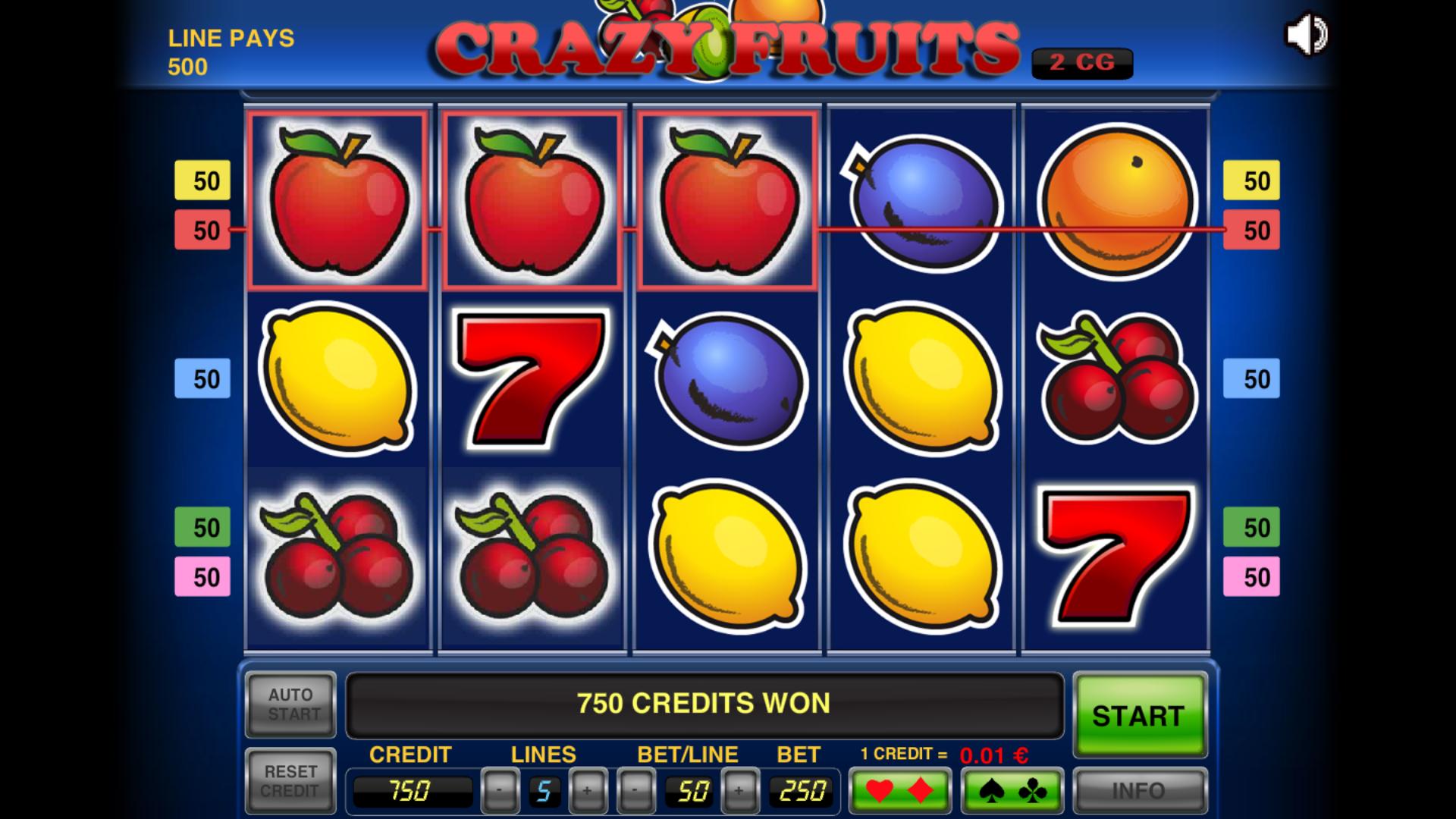 crazy fruits демо
