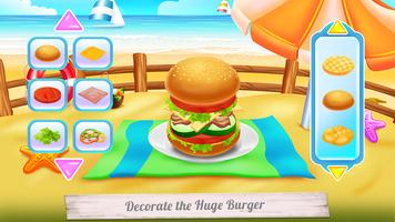 Huge Super Burger Cooking syot layar 3