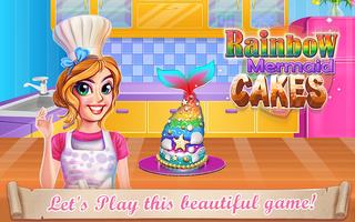 Rainbow Mermaid Cake Cartaz