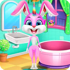 Rainbow Bunny Unicorn My Favorite Pet APK download