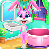 Rainbow Bunny Unicorn My Favorite Pet أيقونة