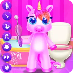 Rainbow Little Unicorn Daily Caring APK download