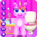 Rainbow Little Unicorn Daily Caring APK
