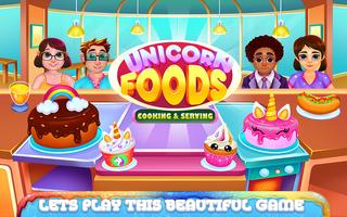 Unicorn Foods Cooking and Serving الملصق