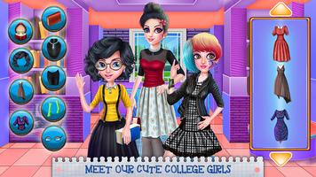 College Girl Fashion Dressup capture d'écran 1