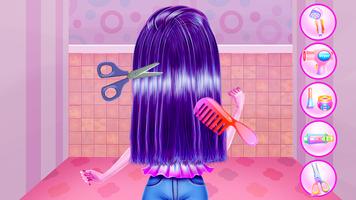 Cosplay Girl Hair Salon Affiche