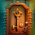 100puerta escape room-misterio icono