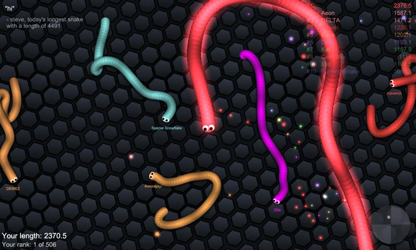 slither.io for Android - Download the APK from Uptodown