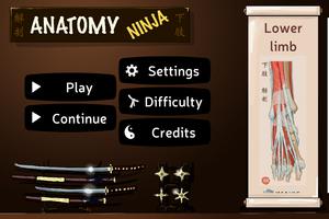 Anatomy Ninja Lower Limb Plakat