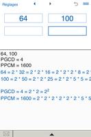 Calcul de PGCD et de PPCM capture d'écran 1