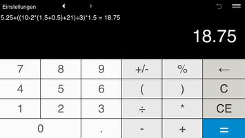 Rechner mit Klammern Screenshot 1