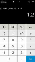 Calculator with parentheses poster