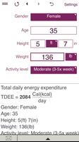 TDEE + BMR + BMI Calculator تصوير الشاشة 1