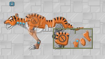 Toy Robot Rampage Smilodon War Plakat