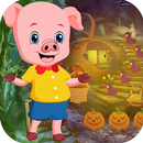 Kavi Escape Game 486 Piglet Rescue Game APK