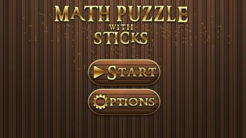 Math Puzzle With Sticks poster