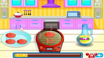 Mini Burgers, Jeux de Cuisine Affiche