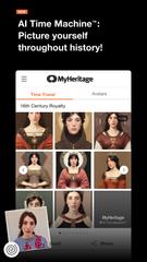 برنامه‌نما MyHeritage عکس از صفحه