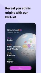 برنامه‌نما MyHeritage عکس از صفحه