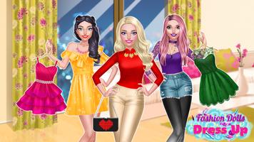 Fashion Doll Dress Up Affiche