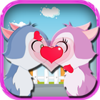 Kissing Game-Kitten Love Fun أيقونة