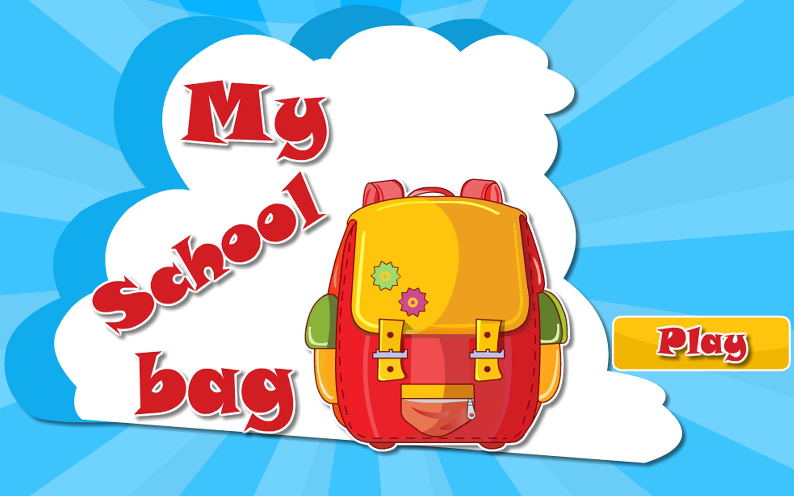 My school back. School Bag. Bag game. My School Bag. School Bag game.