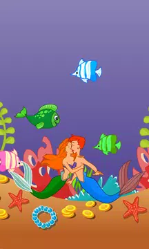 Screenshot 1 for Kissing Game-Mermaid Love Fun