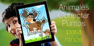 Animales - Conectar puntos para niños