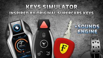Keys simulator and cars sounds poster