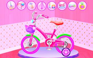 Girl Bike Fix & Washing Salon poster