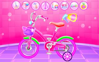Girl Bike Fix & Washing Salon poster
