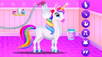 Rainbow Baby Unicorn Pet Poster