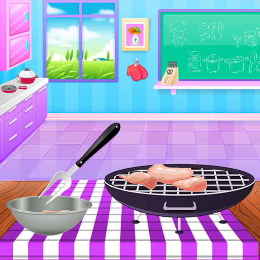 BBQ Buffalo Wings Cooking