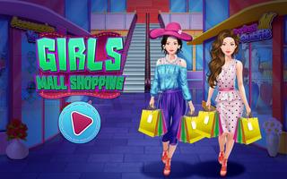 Girls Mall Shopping Affiche