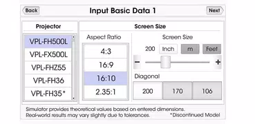 Projection Simulator