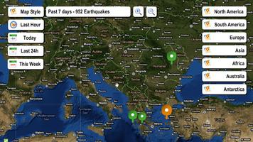 Live Earthquake Map capture d'écran 1