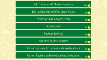 Fractions and Decimals পোস্টার