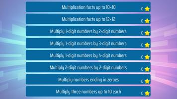 Multiplication 4th grade Math Affiche