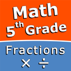 Multiply and divide fractions icône