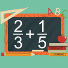 Adding Fractions Math Trainer icon