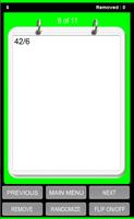 Division Tables Flash Cards Screenshot 1