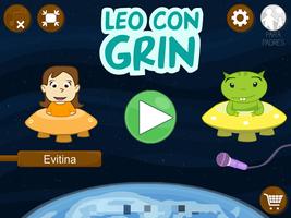 Leo con Grin: aprender a leer Plakat