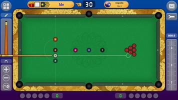 snooker y juego en línea Poster