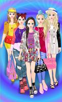 Prinses pop mode dress up-poster