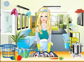 Gina - House Cleaning Games পোস্টার