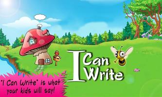 I Can Write ABC kids alphabets Plakat