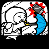 台風コロッケ　J( 'ｰ`)し「配達おねがいね」-icoon