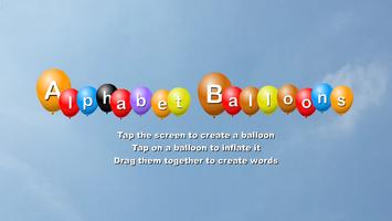 Alphabet Balloons Free Affiche